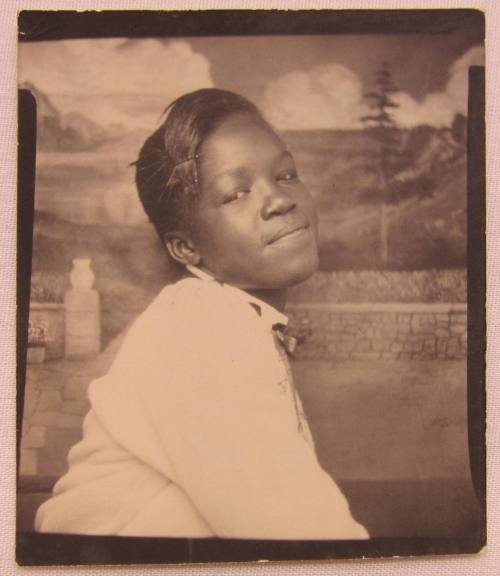 Carnival photo booth portrait