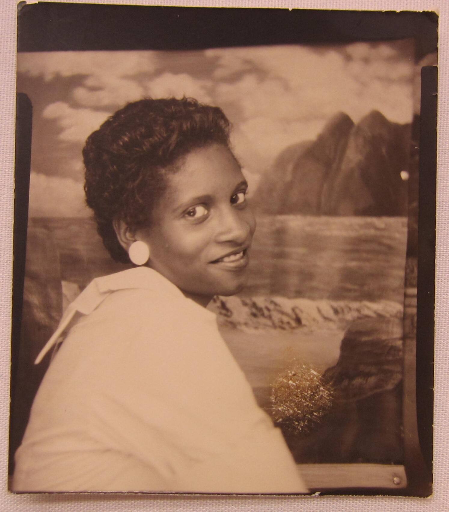 Carnival photo booth portrait