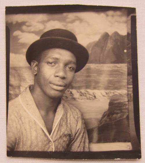 Carnival photo booth portrait