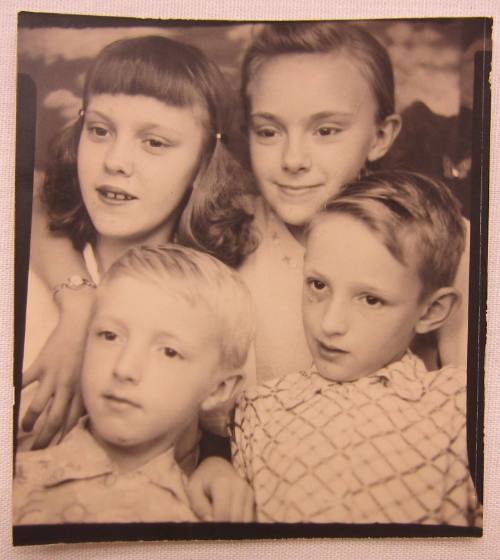 Carnival photo booth portrait