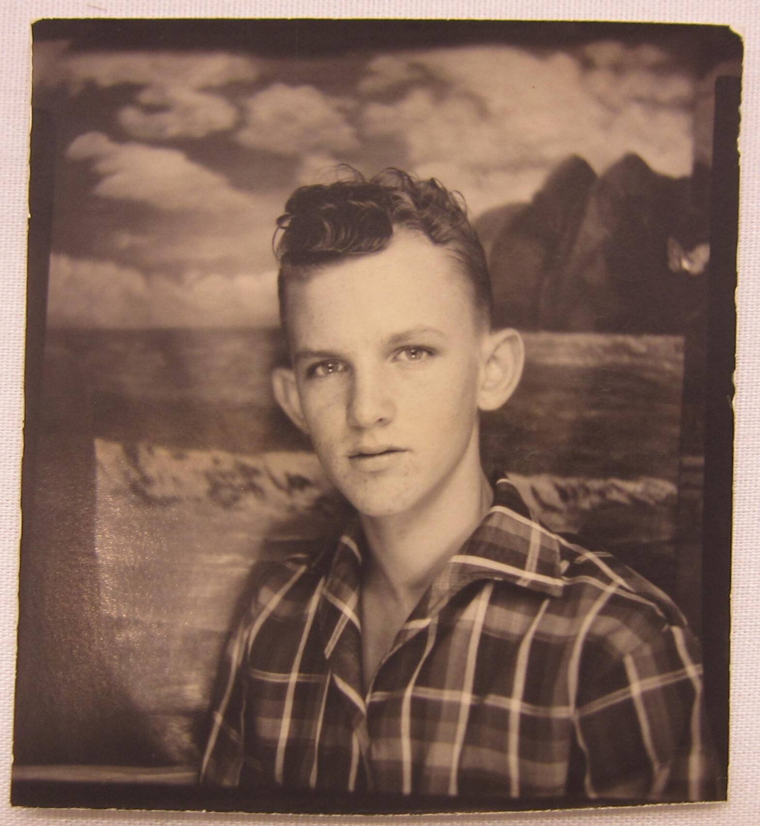 Carnival photo booth portrait