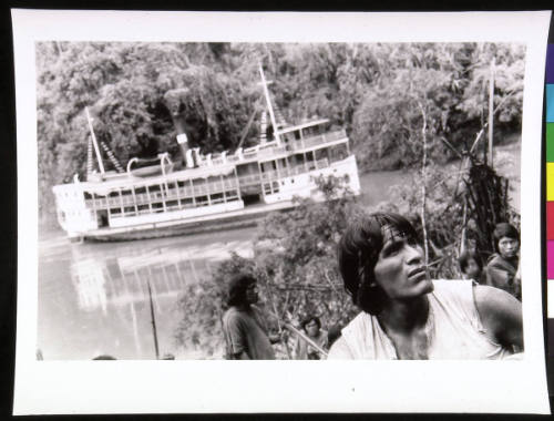 Boat on Lake/Indians Out Front