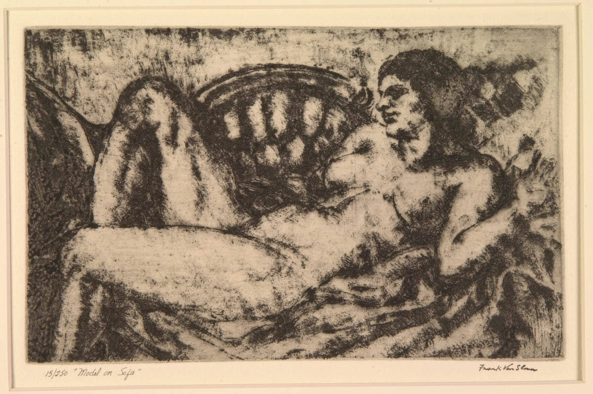 Model on Sofa