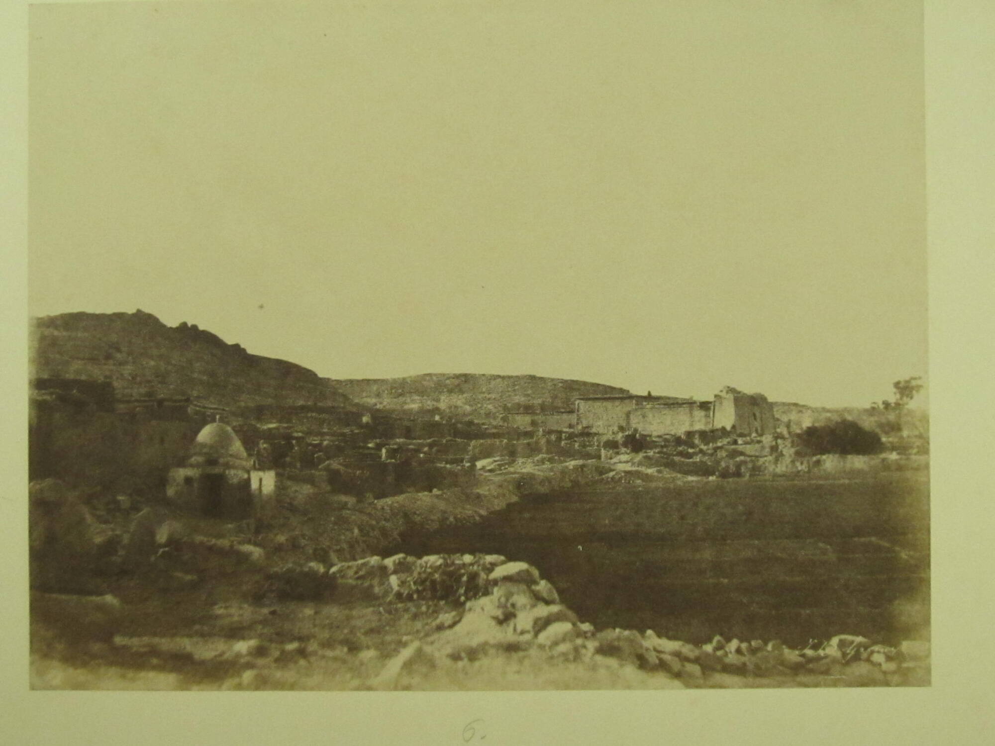 View of the village and temple of Kalabsche, Egypt